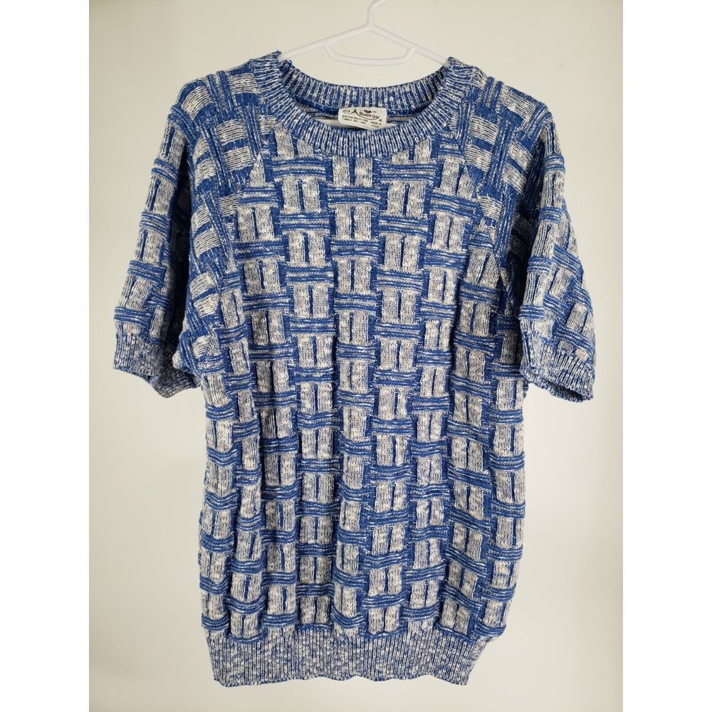 Vintage 80 Sweater‎ Alberoy Women's Size Large Crew Neck Made In USA